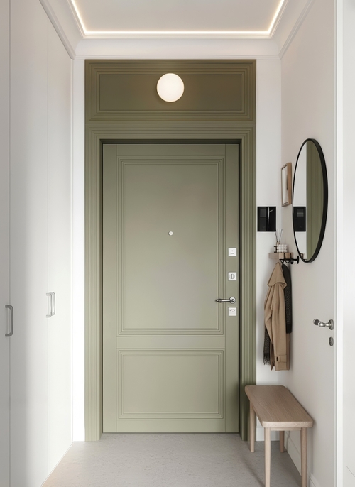 Дверь с покраской эмалью